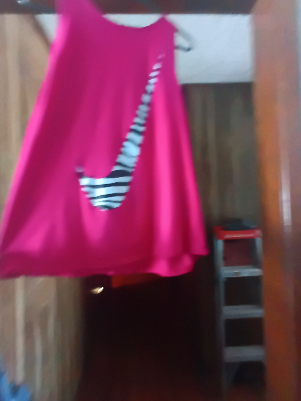 Nike Tank Top with Zebra Swoosh - Hot Pink